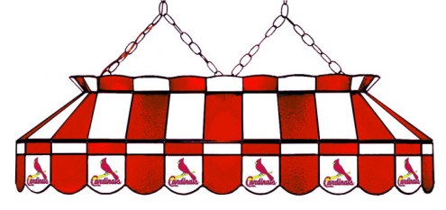 St. Louis Cardinals MLB Team 40&quot; Rectangular Stained Glass Shade