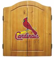St. Louis Cardinals MLB Complete Dart Board Cabinet Set (w/ darts & flights)