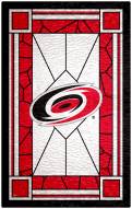 Carolina Hurricanes  11" x 19" Stained Glass Sign