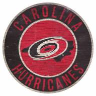 Carolina Hurricanes 12" Circle with State Sign