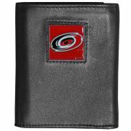 Carolina Hurricanes Deluxe Leather Tri-fold Wallet in Gift Box