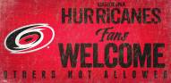 Carolina Hurricanes Fans Welcome Sign