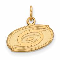 Carolina Hurricanes Sterling Silver Gold Plated Extra Small Pendant
