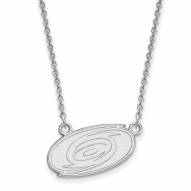 Carolina Hurricanes Sterling Silver Small Pendant Necklace