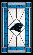 Carolina Panthers 11" x 19" Stained Glass Sign