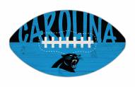 Carolina Panthers 12" Football Cutout Sign