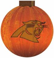 Carolina Panthers 12" Halloween Pumpkin Sign