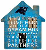 Carolina Panthers 12" House Sign