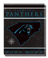 Carolina Panthers 16" x 20" Coordinates Canvas Print