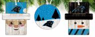 Carolina Panthers 3-Pack Christmas Ornament Set