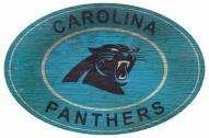 Carolina Panthers 46" Heritage Logo Oval Sign