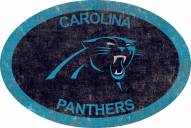 Carolina Panthers 46" Team Color Oval Sign