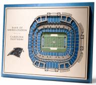Carolina Panthers 5-Layer StadiumViews 3D Wall Art