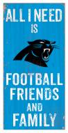 Carolina Panthers 6" x 12" Friends & Family Sign