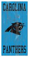 Carolina Panthers 6" x 12" Heritage Logo Sign