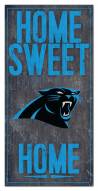 Carolina Panthers 6" x 12" Home Sweet Home Sign