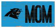 Carolina Panthers 6" x 12" Mom Sign