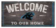Carolina Panthers 6" x 12" Welcome Sign