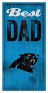 Carolina Panthers Best Dad Sign