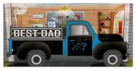 Carolina Panthers Best Dad Truck 6" x 12" Sign