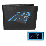 Carolina Panthers Bi-fold Wallet & Color Money Clip