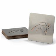 Carolina Panthers Boasters Stainless Steel Coasters - Set of 4