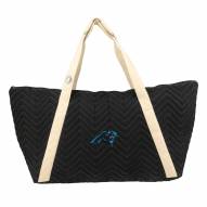 Carolina Panthers Chevron Stitch Weekender Bag