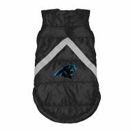 Carolina Panthers Dog Puffer Vest