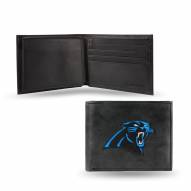 Carolina Panthers Embroidered Leather Billfold Wallet