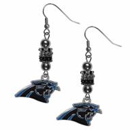 Carolina Panthers Euro Bead Earrings