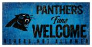 Carolina Panthers Fans Welcome Sign