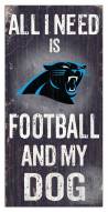 Carolina Panthers Football & My Dog Sign
