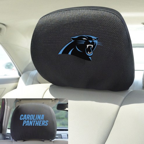 Carolina Panthers Headrest Covers