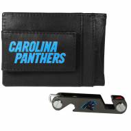 Carolina Panthers Leather Cash & Cardholder & Key Organizer