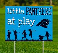 Carolina Panthers Little Fans at Play 2-Sided Yard Sign