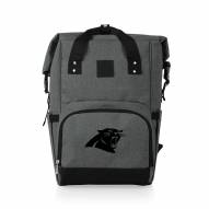 Carolina Panthers On The Go Roll-Top Cooler Backpack