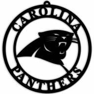 Carolina Panthers Silhouette Logo Cutout Door Hanger