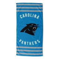 Carolina Panthers Stripes Beach Towel