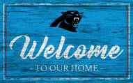 Carolina Panthers Team Color Welcome Sign