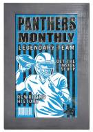 Carolina Panthers Team Monthly 11" x 19" Framed Sign