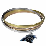 Carolina Panthers Tri-color Bangle Bracelet