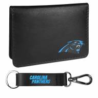 Carolina Panthers Weekend Bi-fold Wallet & Strap Key Chain