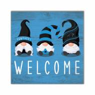 Carolina Panthers Welcome Gnomes 10" x 10" Sign