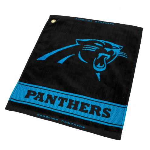Carolina Panthers Woven Golf Towel