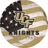 Central Florida Knights 12" Team Color Flag Circle Sign