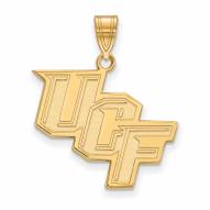 Central Florida Knights 14k Yellow Gold Large Pendant
