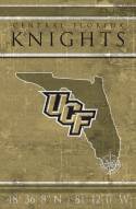 Central Florida Knights 17" x 26" Coordinates Sign