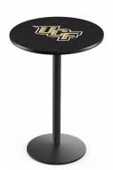 Central Florida Knights Black Wrinkle Bar Table with Round Base