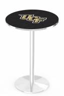 Central Florida Knights Chrome Pub Table with Round Base