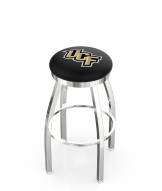 Central Florida Knights Chrome Swivel Bar Stool with Accent Ring
